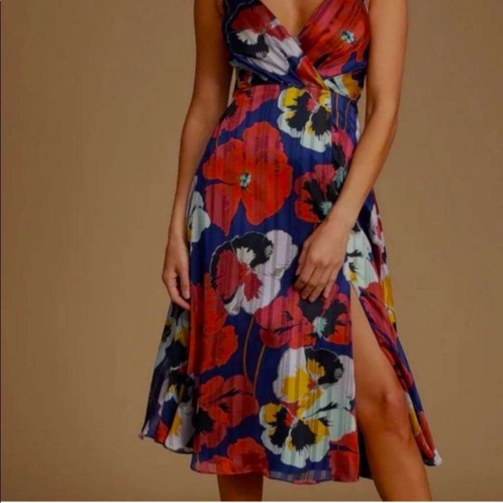 Lulu’s All About Love Floral Midi Dress NWT